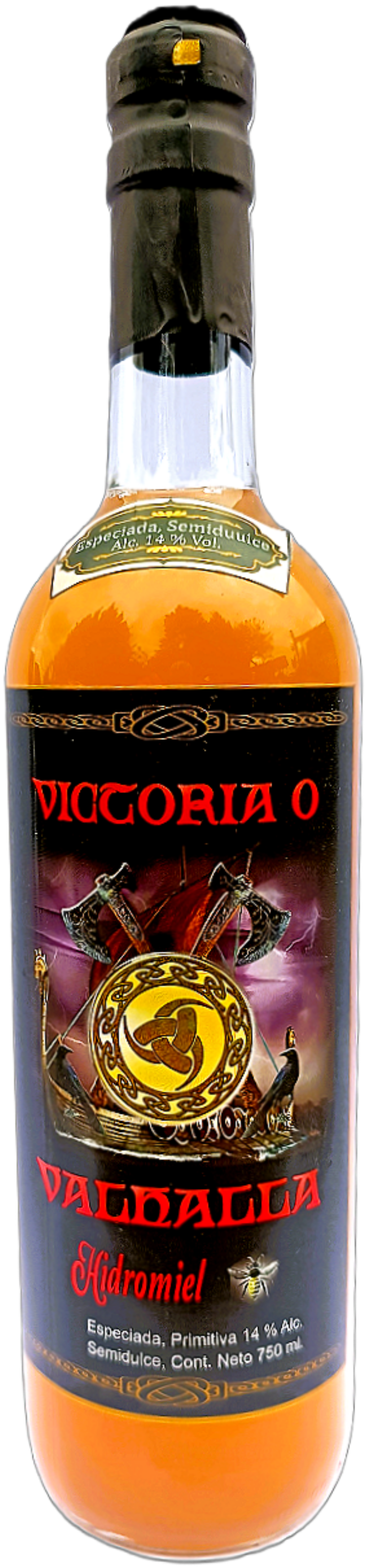 Hidromiel Victoria ó Valhalla, Especiada Semidulce Artesanal